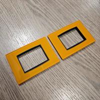 2 Placche Vimar Eikon 20653.75 Giallo Ice