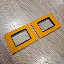 2 Placche Vimar Eikon 20653.75 Giallo Ice