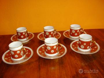 Set 6 Tazzine TS Porzellan con piattini