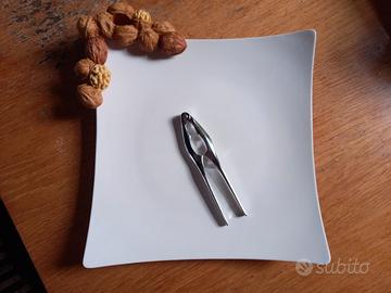 Porta noci NADIR  in ceramica bianco con bordo