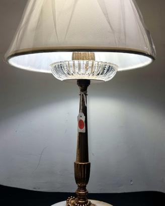 Lampada da tavolo vintage su base di marmo