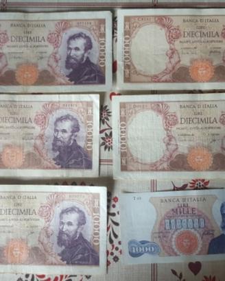 Banconote lire 10000 1000