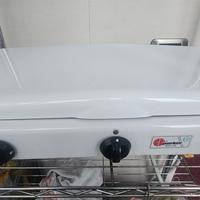 Fornello a gas Parker 3 fuochi con coperchio - Mad
