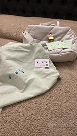 Borsa in pelle Off white