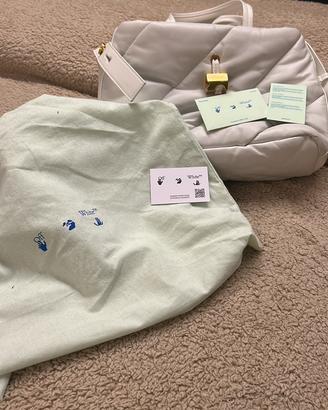 Borsa in pelle Off white