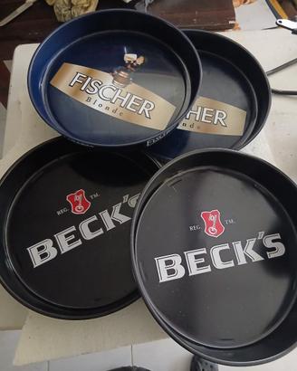 Vassoi vintage birra 4pz.