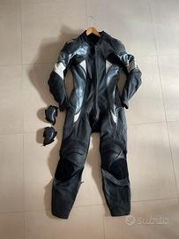 Tuta moto intera pelle Frank Thomas TG52 saponette