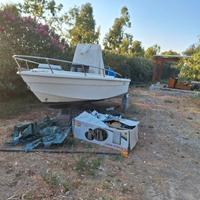 Barca mt 6 con motore 2 tempi Yamaha 150cv