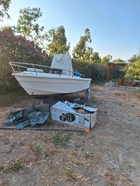 Barca mt 6 con motore 2 tempi Yamaha 150cv