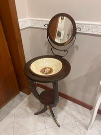 Mobile lavabo toilette da camera antico
