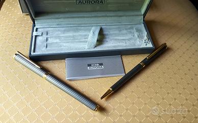 Penna stilografica + sfera aurora kona - anni '70