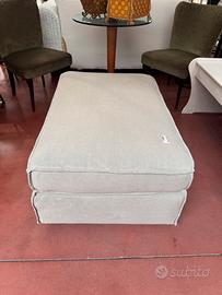 Pouf grigio lino cotone