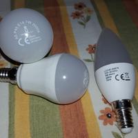 2 lampadine a led A5 P45 E14 7W 3000K