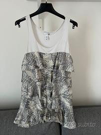 Mini abito o top lungo H&M con balze