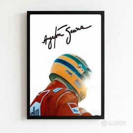 poster incorniciato Ayrton senna 