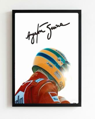 poster incorniciato Ayrton senna 
