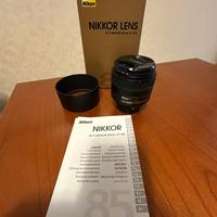 Nikon af-s nikkor 85mm f/1.8 g