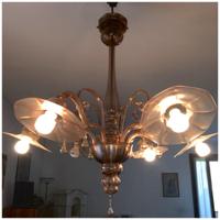 Lampadario moderno in vetro di Murano