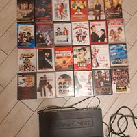24 dvd da collezione +lettore dvd 