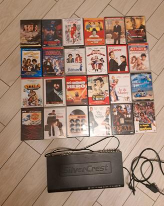 24 dvd da collezione +lettore dvd 