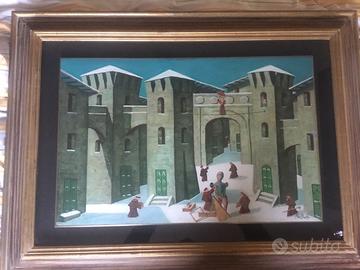 Norberto Proietti Olio su Tavola Certificato