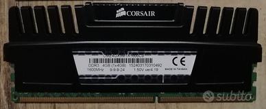 MEMORIE RAM DDR3 CORSAIR KINGSTON MUSHKIN