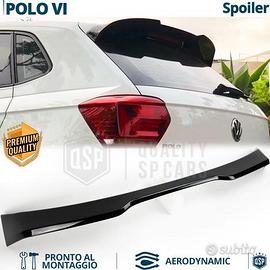 SPOILER per VW POLO 6 AW1 Alettone NERO Lucido