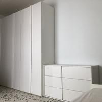 Camera da letto in legno bianco 5 pezzi