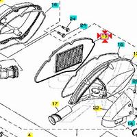 Filtro aria Yamaha Tricity 125 2CME44510000