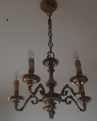 Lampadario a cinque candele