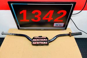 MANUBRIO RENTHAL TRIAL NERO CON TAPPI