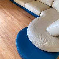 Divano angolare pelle