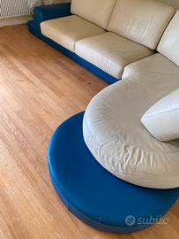 Divano angolare pelle