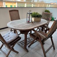 Tavolo da esterni in Teak