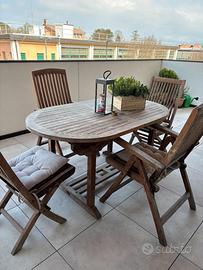 Tavolo da esterni in Teak