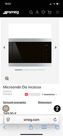 Forno micro onde Smeg