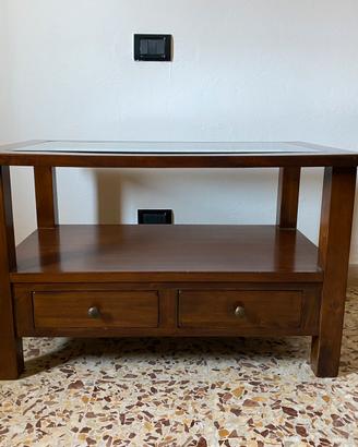 Mobile porta TV, legno con cassetti