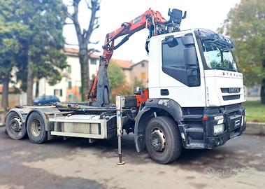 IVECO STRALIS 450 CON GRU MARCHESI E IMPIANTO SCAR