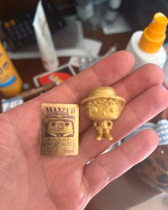 Luffy oro gold kinder completo