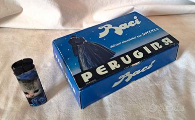 Piccola e rara SCATOLA CARTONE BACI PERUGINA da 6