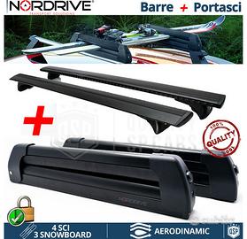 Barre Tetto + Portasci per Audi A3 A4 A6 Omologato
