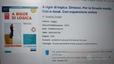 A RIGOR DI LOGICA ISBN 9788891545701