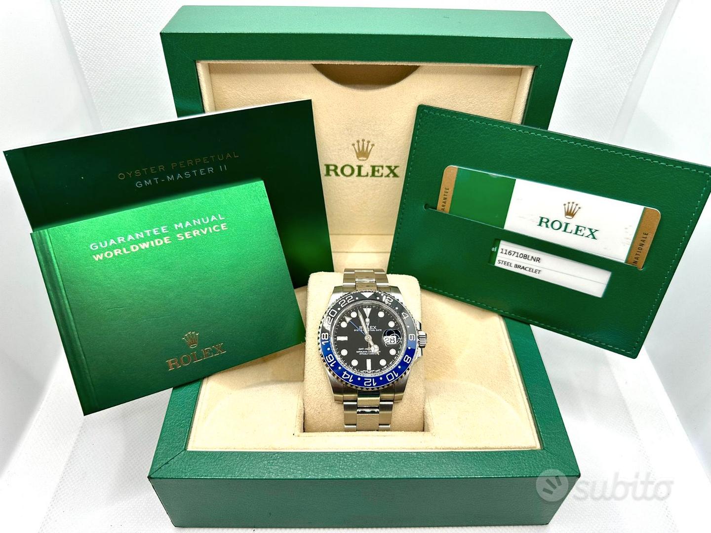 Subito Stefano ROLEX GMT MASTER II BATMAN 126710BLRN TOP COND Abbigliamento e Accessori In vendita a Pescara