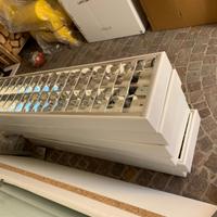 Lampada plafoniera metallo bianco neon ufficio