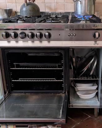 Cucina a Gas LOFRA 5 Fuochi con Forno e Grill