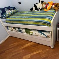 Letto doppio a scomparsa con  materassi memory