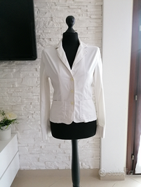 Blazer donna bianco cotone tg. S