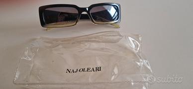Occhiali da sole vintage Naj-Oleari con custodia