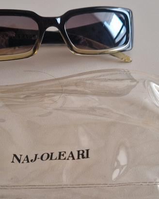 Occhiali da sole vintage Naj-Oleari con custodia