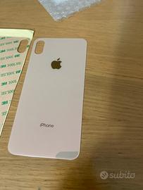 Vetro posteriore iphone xs max oro nuovo